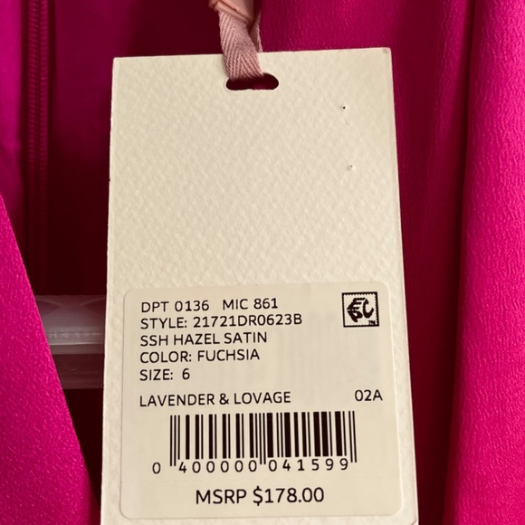 Alex Marie Hazel Halter Neck Sleeveless Draped Asymmetrical Hem Satin Dress 6P - Picture 10 of 17